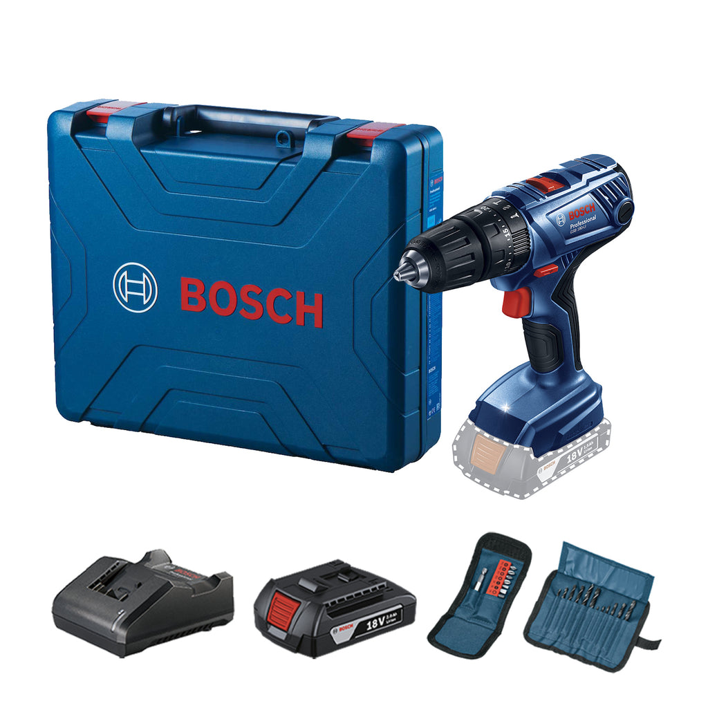 Taladro Percutor Atornillador Inalámbrico 18V Bosch GSB 180-Li