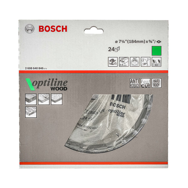 Disco  de Sierra Circular 24 dientes Bosch Optiline