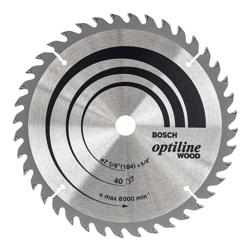 Disco Sierra Circular Bosch Optiline 184mm de  40 dientes