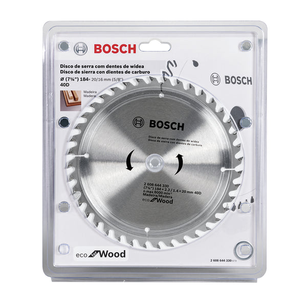 Disco Sierra Circular Bosch Eco for Wood 7 1/4