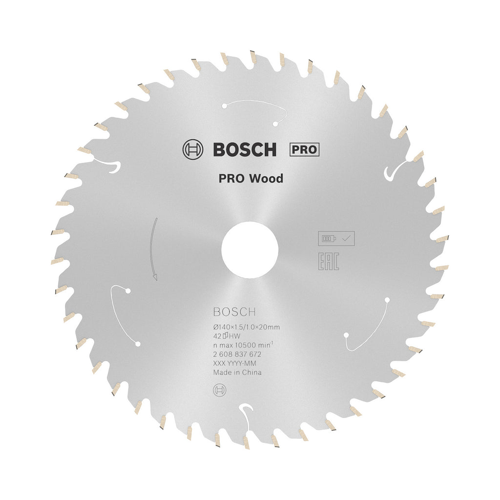 Hoja de sierra circular Bosch PRO Wood 140 mm 42 dientes – imagen principal