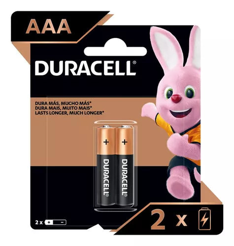 Pilas Duracell Alcalina AAA x2
