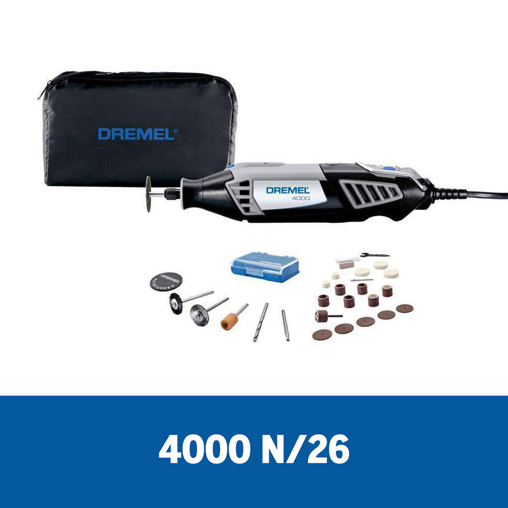 Dremel 4000 con 26 Accesorios + Bolso - Mototool Multipropósito