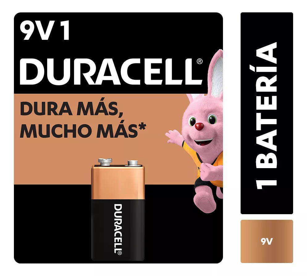 Pilas Duracell 9V x1
