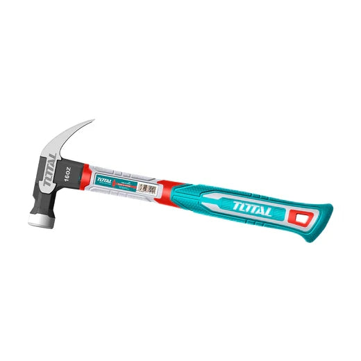 Martillo Mango de Fibra A 16OZ TOTAL THCH61016: Resistencia y Comodidad en Cada Golpe