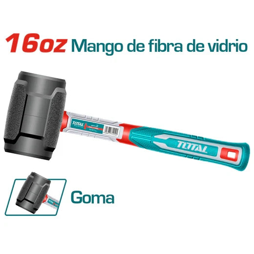 Mazo de Goma Mango Fibra 16OZ (450G) Super TOTAL THRUH6816: Precisión y Durabilidad
