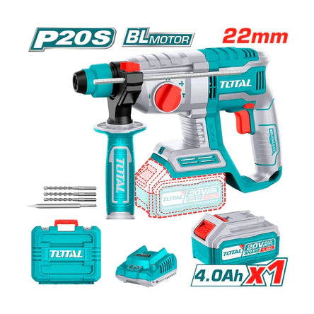 Rotomartillo SDS Plus Inalámbrico 20V Total Tools TRHLI202081 | Perforación y Demolición